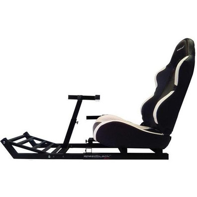 Asiento + Soporte de volante y pedales SpeedBlack DS Negro