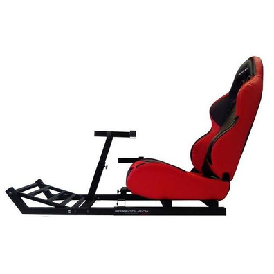 Asiento + Soporte de volante y pedales SpeedBlack DS Negro