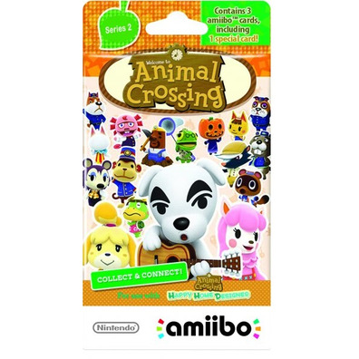 Sobre 3 Tarjetas Amiibo Animal Crossing Serie 2