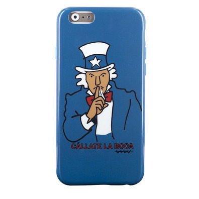 Funda Shhh Azul Cállate la boca iPhone 6