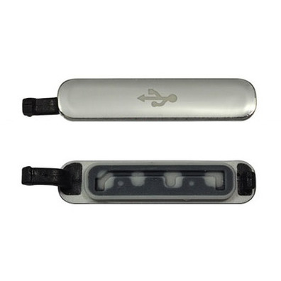 Repuesto tapa USB Samsung Galaxy S5 G900 Silver