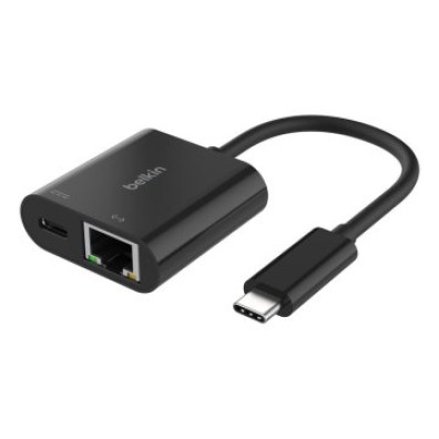 Adaptador Belkin USB-C a Ethernet + Carga 100W Color Negro INC019BTBK