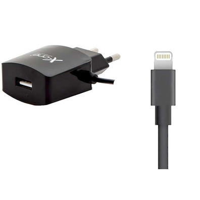 Adaptador de Corriente Lightning + USB 2.1 X-One - Negro