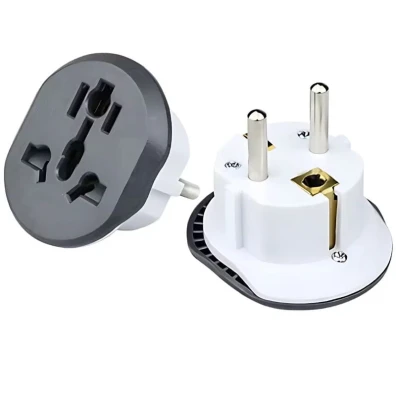 Adaptador Enchufe Europeo a Universal - Marca OEM