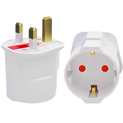 Adaptador de Enchufe Europeo a UK