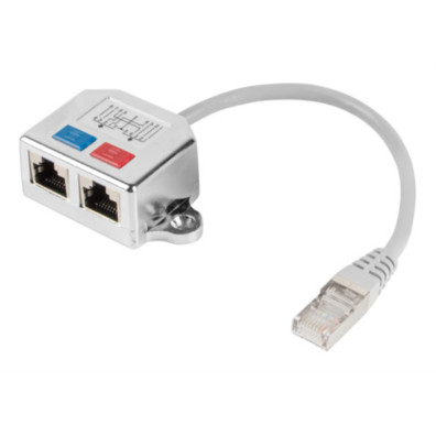Lanberg - AD-0026-S divisor de red Plata