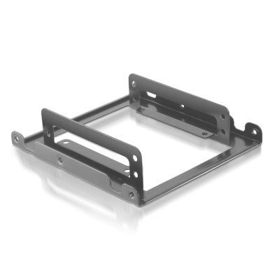 Adaptador Metálico 3.5'' para 2 Discos Duros 2.5'' Negro - Nanocable
