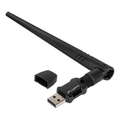 ADAPTADOR RED LANBERG USB 2.0 WIFI6 DUAL BAND AX900 2.4/5GHZ 600MB/S ANTENA EXT