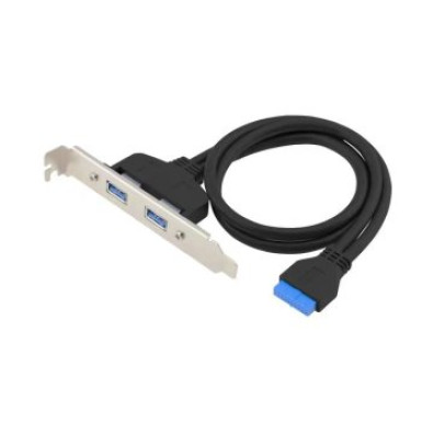 ADAPTADOR USB 3.0 CONCEPTRONIC EMRICK11B PARA PLACA BASE: 19 PINS HEMBRA A DOS USB-A HEMBRA