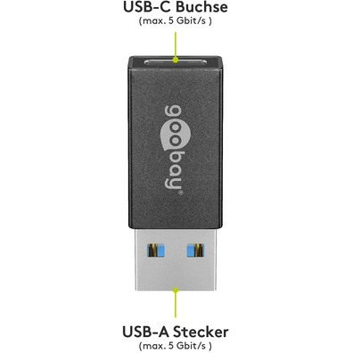 Adaptador USB(A) 3.0 a USB(C) 3.0 Goodbay