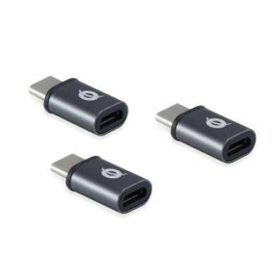 ADAPTADOR CONCEPTRON USB-C 3.1 A MICRO USB HEMBRA OTG PACK 3 UDS