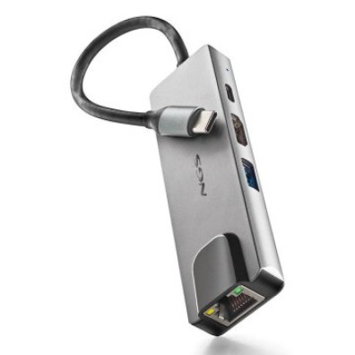 ADAPTADOR USB-C 4 EN 1 HDMI, USB, RJ45 Y USB 3.0 NGS WONDERDOCKSUPRA
