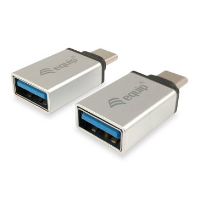 Adaptador USB-C Macho a USB 3.0 Tipo A Hembra Pack 2 Uds - Marca EQUIP
