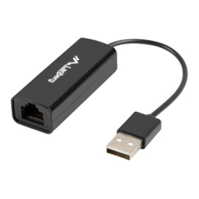 USB->RJ45 ADAPTADOR ETHERNET TARJETA DE RED USB 2.0 1X RJ45 100MB CABLE