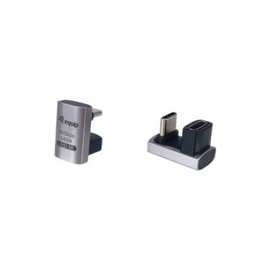 ADAPTADOR USB4 USB-C EQUIP 133477 MACHO HEMBRA 180º 40GPPS 240W PACK 2 UDS