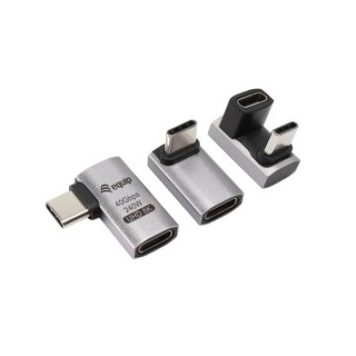 Adaptador Macho Hembra USB4 USB-C Equip 133478 40GPPS 240W Pack 3 Uds