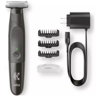 Afeitadora Braun King C Gillette Style Master Recargable con Cabezal Inclinable y 3 Peines
