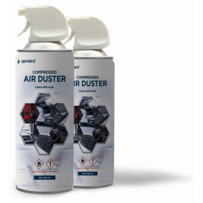 Aire Comprimido Gembird 400 ml - Limpieza Rápida de Dispositivos