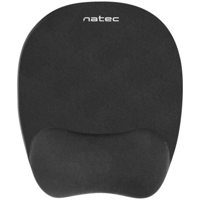 Natec Alfombrilla Ergonomic Relleno De Espuma De Memoria Chipmunk, Negro