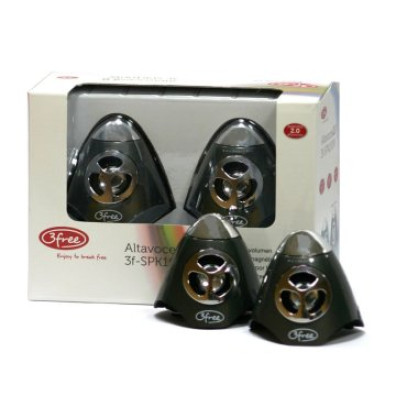 ALTAVOCES 2.0 3FREE SPK100W NEGRO - Potencia 2W+2W - Alimentación por USB