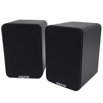 ALTAVOCES AUTOAMPLIFICADOS BLUETOOTH 2.0 APPROX 30W POR CANAL BT5.0 RCA ÓPTICA COAXIAL NEGRO