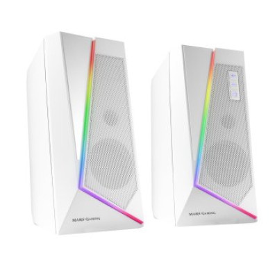 ALTAVOCES BLUETOOTH MARS GAMING MS7 WHITE 20W RMS RGB ILUMINACION