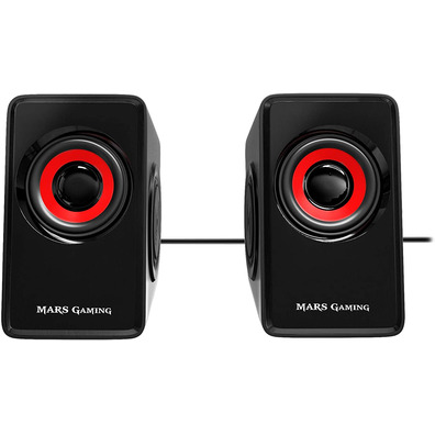 Altavoces Mars Gaming MS1 10W 2.0 Rojo