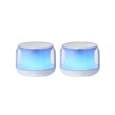 ALTAVOZ BLUETOOTH 2.0 MARS GAMING MS-AURA WHITE RGB 360º BT 5.3 15W ALIMENTACION USB + JACK 3.5mm