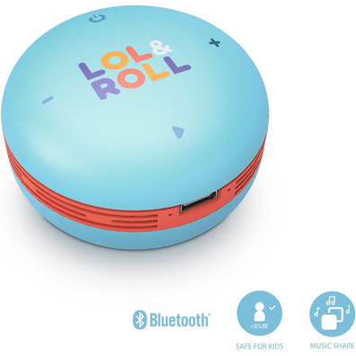 Altavoz Bluetooth Energy Sistem Lol&Roll; Pop Kids Blue