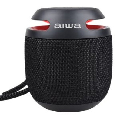 ALTAVOZ PORTÁTIL BLUETOOTH AIWA BST-100BK 5W RMS NEGRO CON MICROFONO IP66 Y BATERÍA 8h