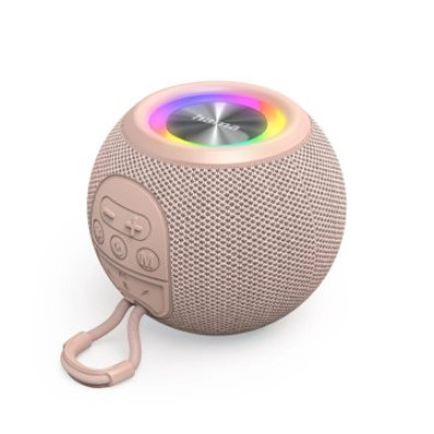 Altavoz Bluetooth Portátil Hama Ball Shape 5W con Iluminación LED TWS Batería 10h Manos Libres Color Rosa