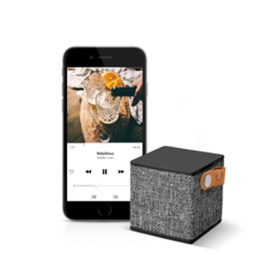 Altavoz Bluetooth Rockbox Cube Fabric Edition Concrete Fresh 'n Rebel