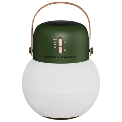 Luz de Camping Verde con Altavoz Bluetooth