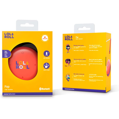 Altavoz Bluetooth Energy Sistem Lol&Roll; Pop Kids Orange