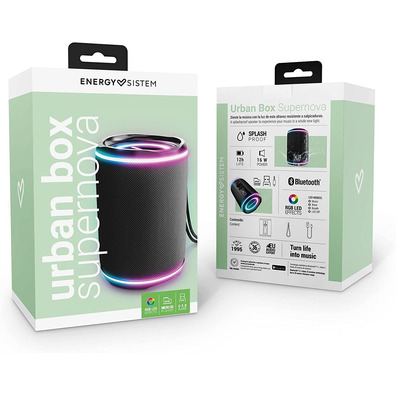 Altavoz Energy Sistem Urban Box Black Supernova