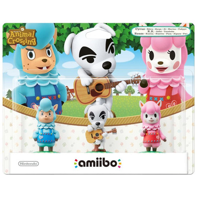 Amiibo Animal Crossing 3 Figuras (Totakeke, Cyrus, Reese)