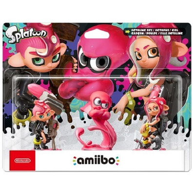 Amiibo Splatoon Octoling Chico, Chica, Pulpo