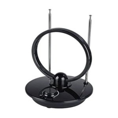 ANTENA INTERIOR HAMA DVB-T2 ACTIVA COLOR NEGRO