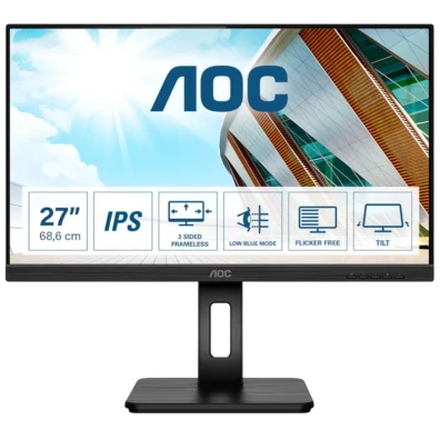 AOC Monitor 27P2Q FullHD IPS Negro 27 Pulgadas