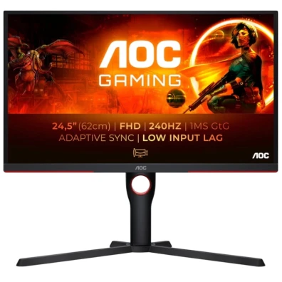 AOC Monitor G3 24.5 FullHD VA 240 Hz FreeSync Premium Negro