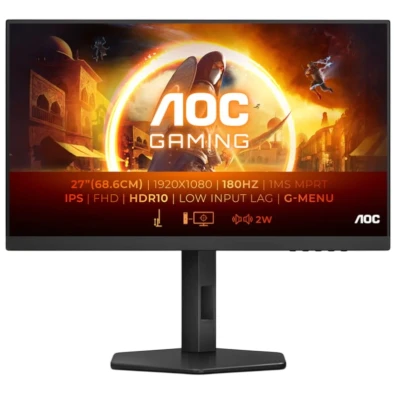 AOC G4 27G4X Monitor 27 FullHD IPS G-SYNC 180 Hz Negro