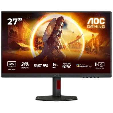 AOC G4 Q27G4ZR Monitor PC 27" Quad HD LED 2560 x 1440 Pixeles Negro, Rojo