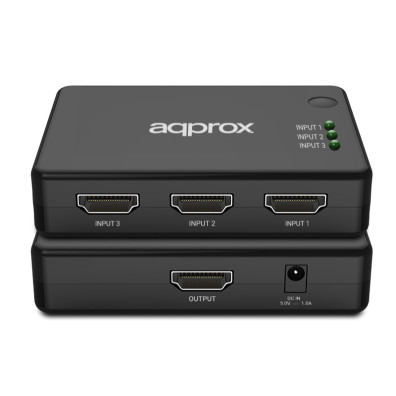 Switch HDMI 4K 3x1 Control Remoto Negro - Approx APPC29V4