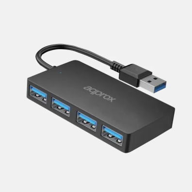 HUB USB 3.0 4xUSB 3.0 hasta 5Gbps APPROX APPC49V2
