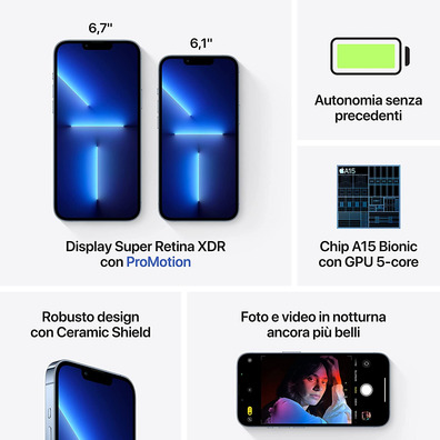 Apple iPhone 13 Pro 128GB 5G MLVD3QL/A Sierra Blue