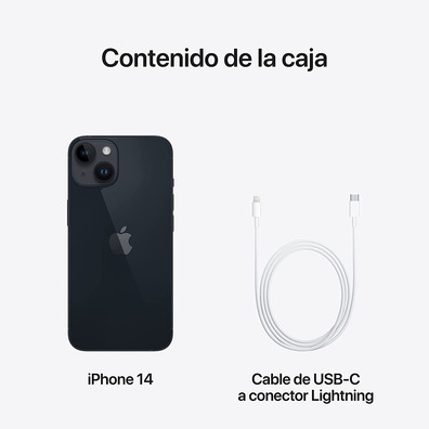 Apple iPhone 14 128GB 5G Negro Medianoche MPUF3QL/A