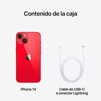 Apple iPhone 14 256GB 5G Rojo MPWH3QL/A