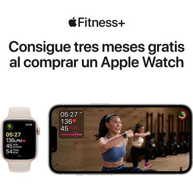 Apple Watch SE 2021 GPS 40 mm Caja de Aluminio Gris espacial/Correa Deportiva Negro Medianoche