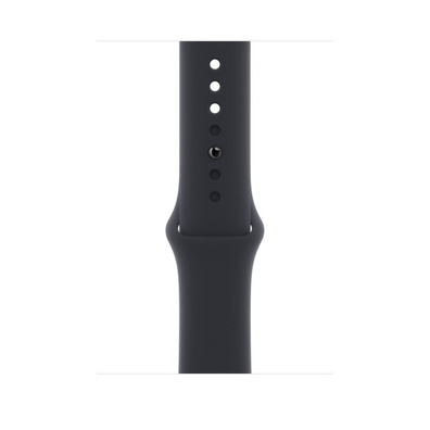 Apple Watch SE 2021 GPS 44 mm Caja Aluminio Plata Correa Deportiva Negro Medianoche