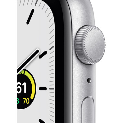 Apple Watch SE 2021 GPS 44 mm Caja de Aluminio en Plata/Correa Deportiva Azul Abismo